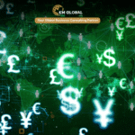 Digital payment technology concept illustrating cross-border transactions, mobile wallets, and emerging fintech trends for 2026.